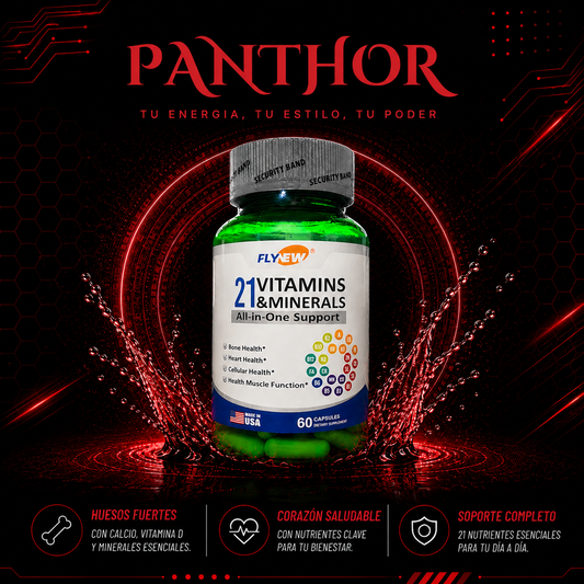 FLYNEW 21 Vitamins & Minerals – All in One Support