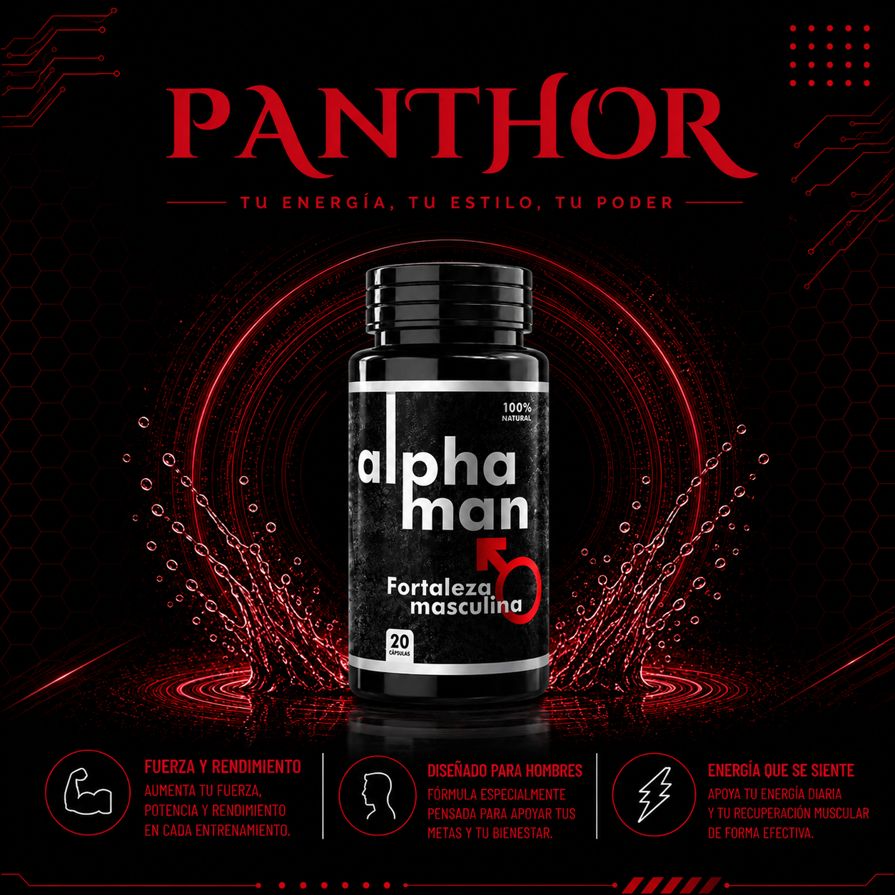 🔥 ALPHA MAN – Potencia Natural para Hombres